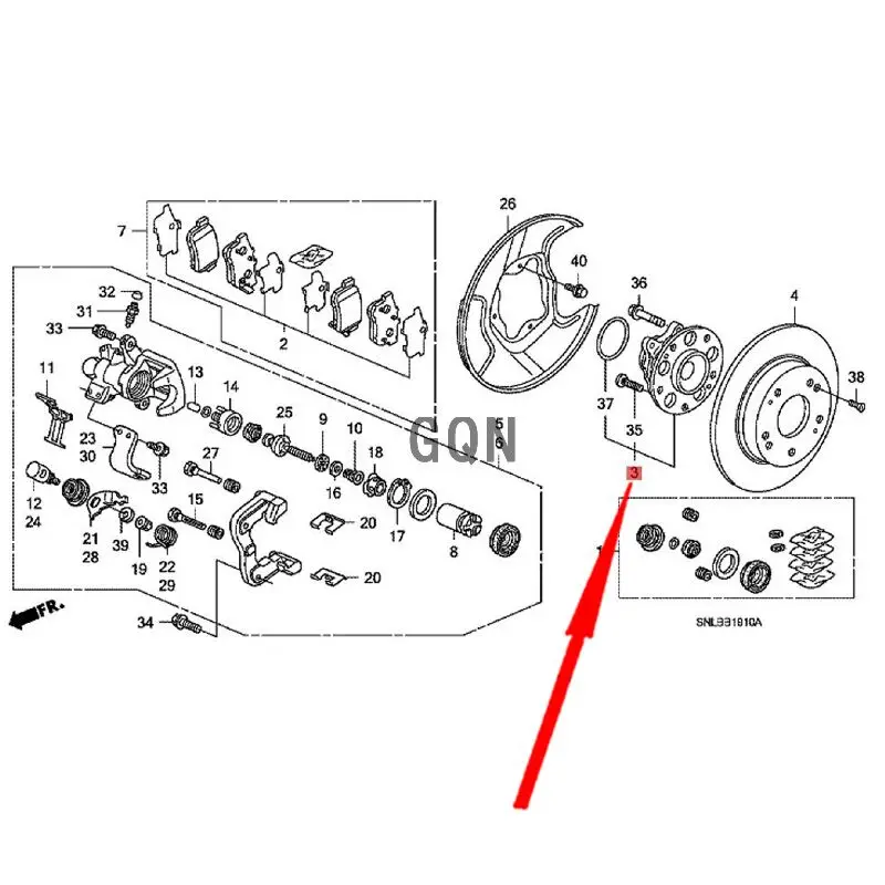 

Передний и задний дисковые тормозные диски 2011-Hon daC IV IC