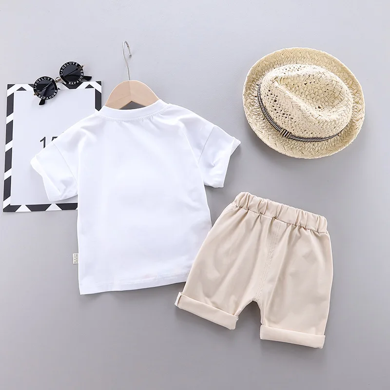 

New Summer Baby Girl Clothes Children Boys Cartoon Casual T-Shirt Shorts 2Pcs/Set Toddler Sports Costume Fashion Kids Tracksuits