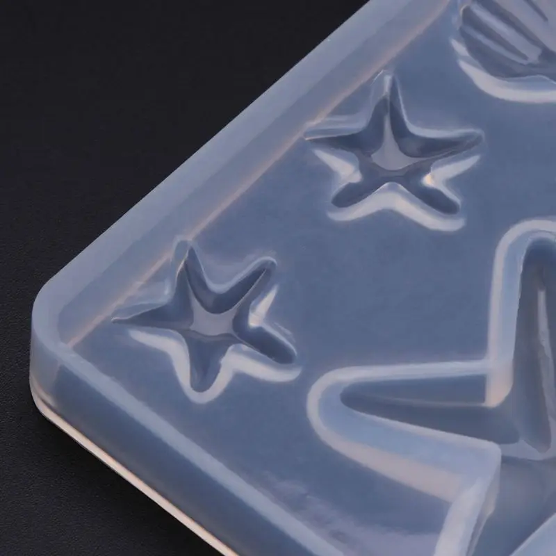 Silicone Mold Sea Shell Starfish DIY Epoxy Resin Jewelry Making Pendant Cake Decoration Mirror Crystal Handmade Crafts Gifts | Украшения и