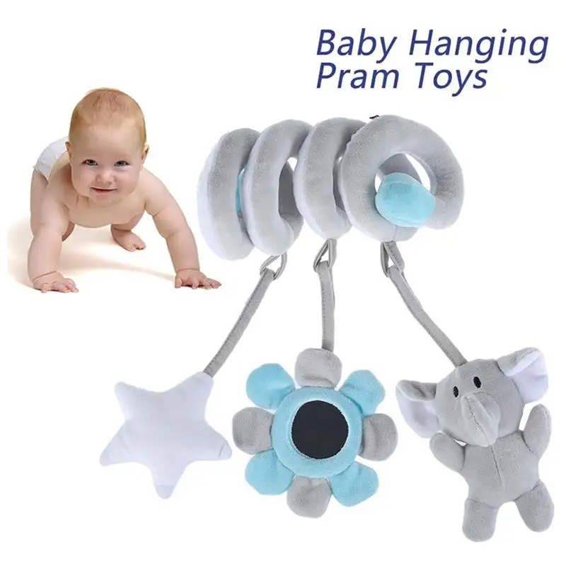 

Baby Bed Hanging Stroller Toy Spiral Rattle Pendant Interactive Early Education Newborn Stroller For Car Seat Crib Pram Crib
