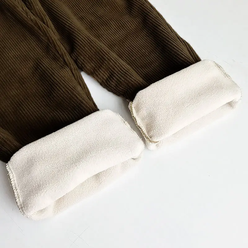 Brown Корейская мода, вельветовые брюки хиппи, уличная одежда, свободные спортивные штаны, новинка, высокая уличная Панк Рейв, узкие брюки, повседневные брюки - Цвет: Brown