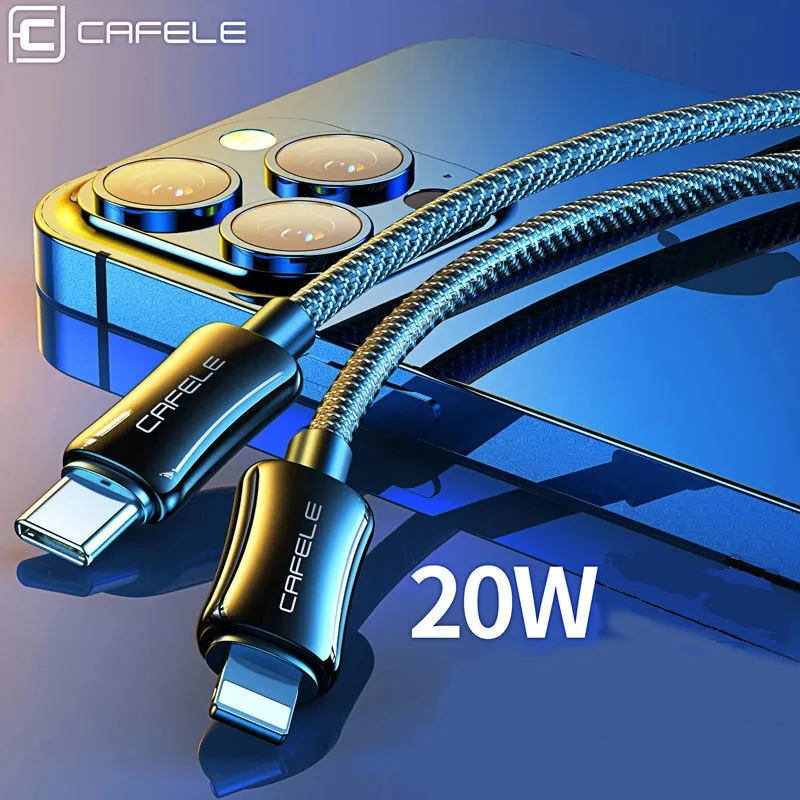 

Cafele USB C Cable For iPhone 14 Pro Max 13 12 11 X Xs Xr 8 Plus PD Data Cable Type C To Lightning Fast Charging Charger Wire