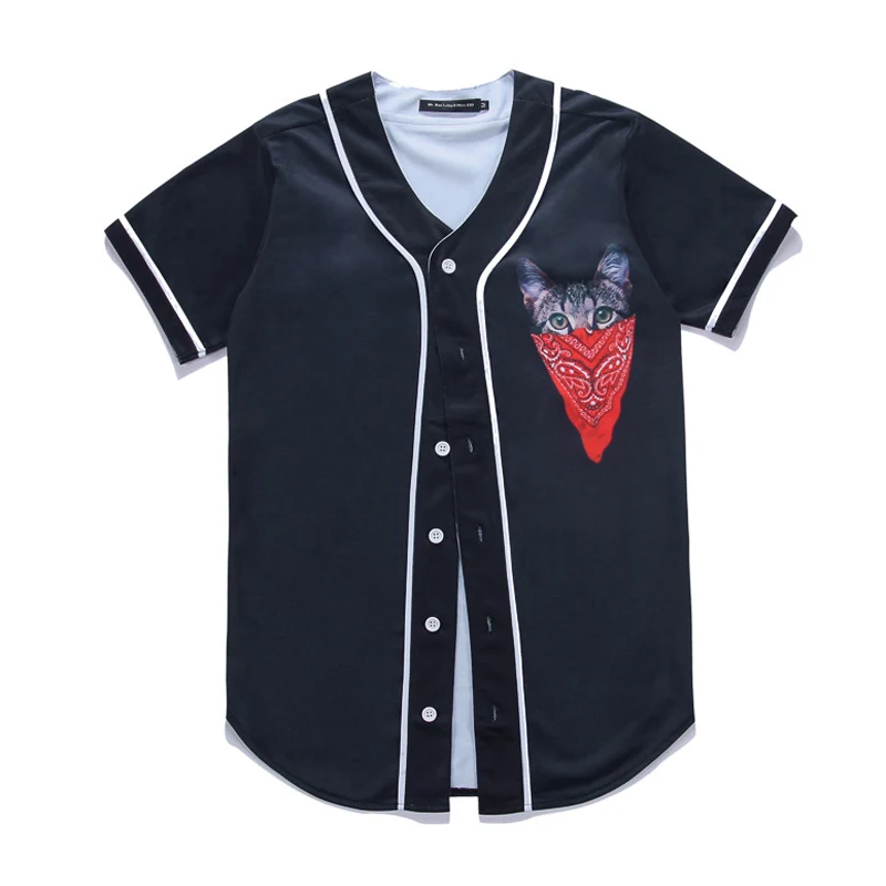 2020 Лидер продаж Новинка Повседневные мужские 3D бейсбольные Джерси футболка