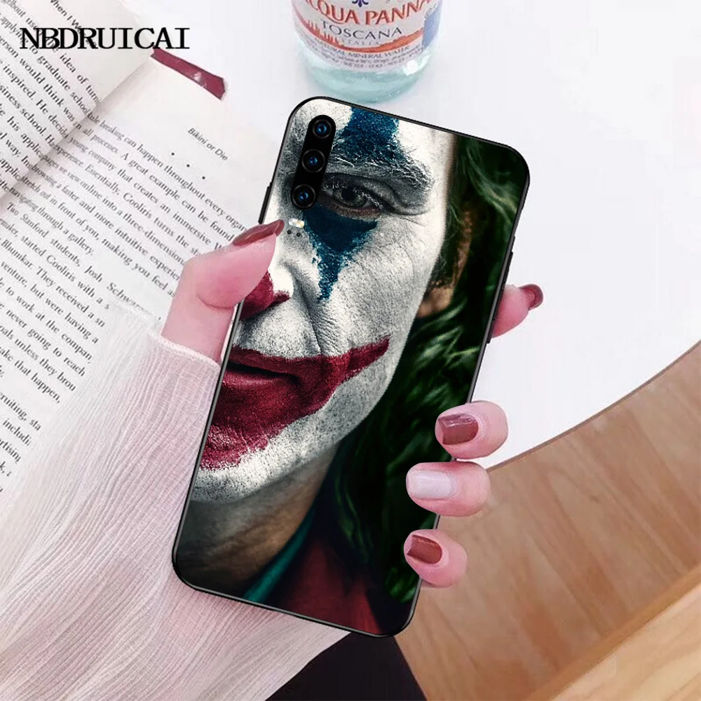 

NBDRUICAI 2019 Joker Joaquin Phoenix movie Soft black Phone Case For Huawei NOVA 2 PLUS 2s 2i 3i 3E 4E 5 5I PRO