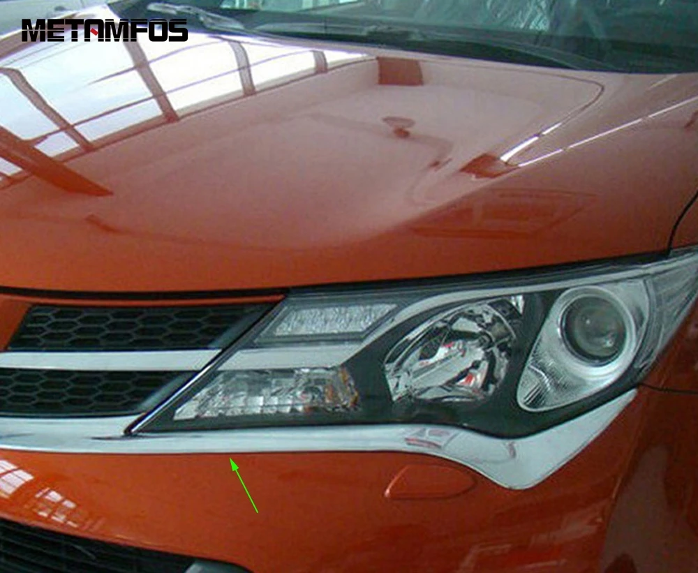 Налобный фонарь для Toyota Rav4 Rav 4 2013 2014 2015 хромированный налобный декоративные