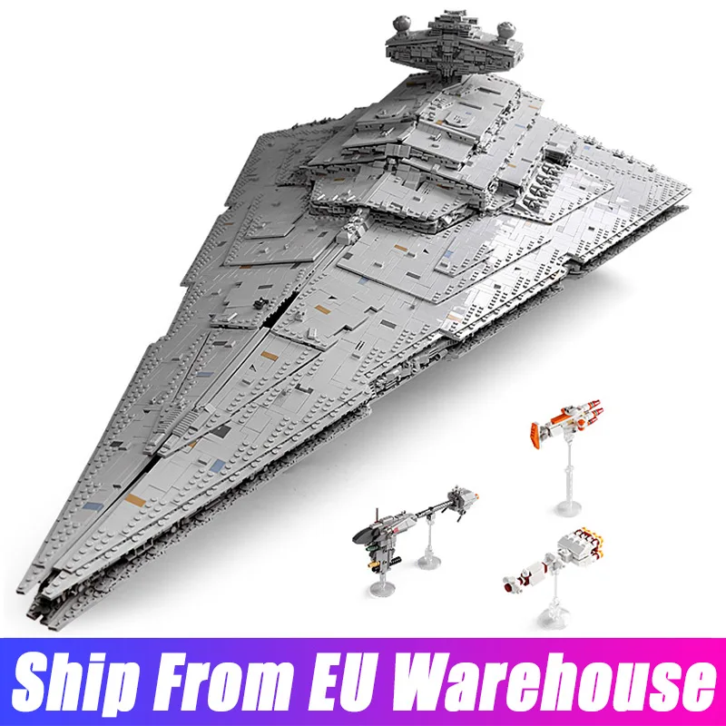 

Mold King 13135 Звездные игрушки MOC-23556 The ISD Monarch Star Модель эсминца Starship строительные блоки кирпичи для детей рождественские подарки