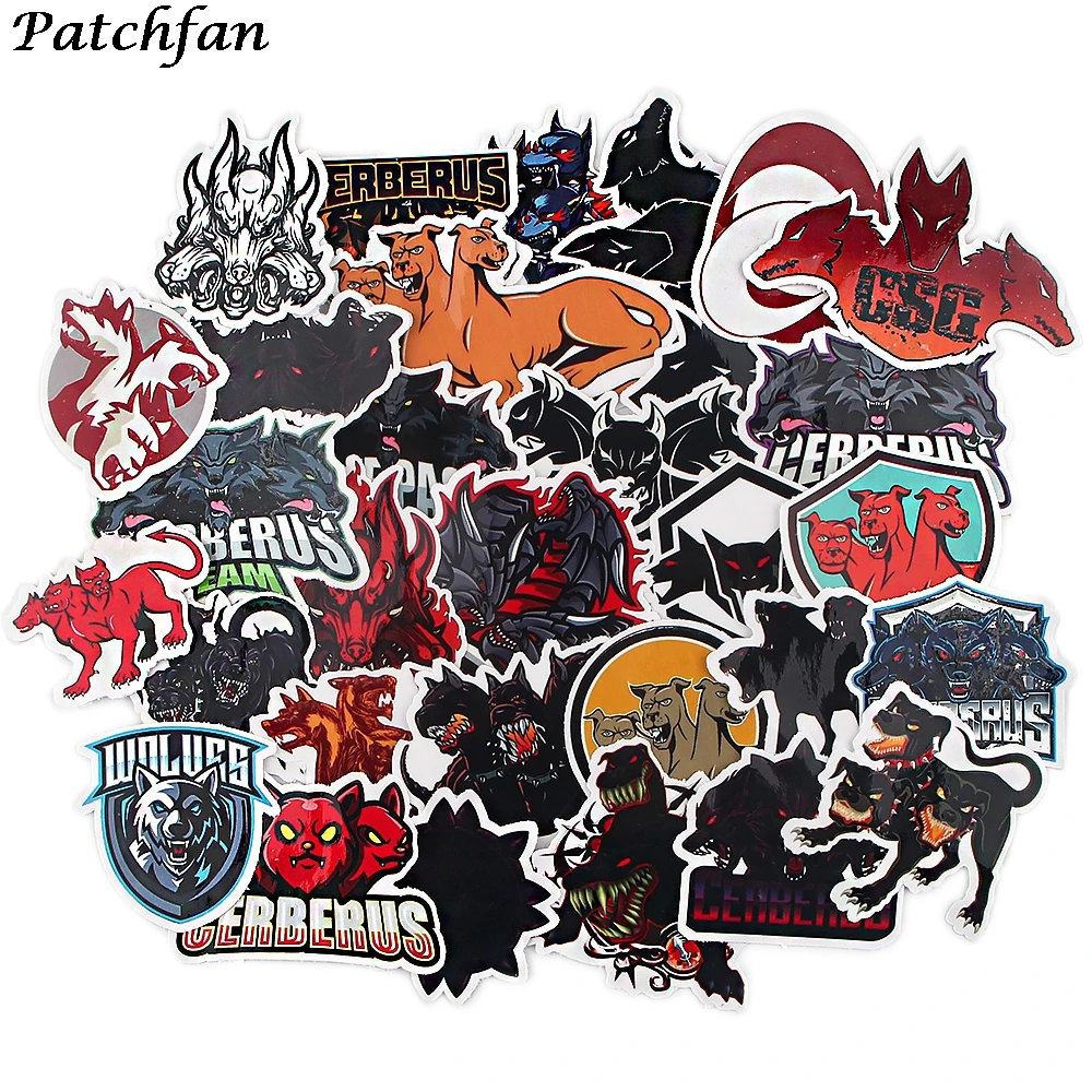 

AD045 Patchfan 30pcs Cartoon Punk Dog Stickers Waterproof Skateboard Travel Decals Motorcycles Phone Laptop Luggage Stickers