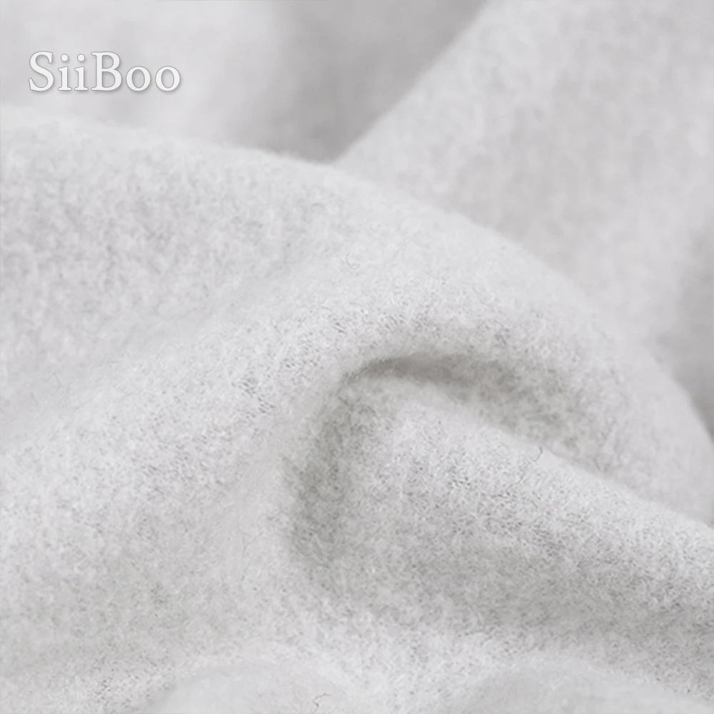 Роскошная вязаная шерстяная ткань в итальянском стиле цвета хаки белого темно