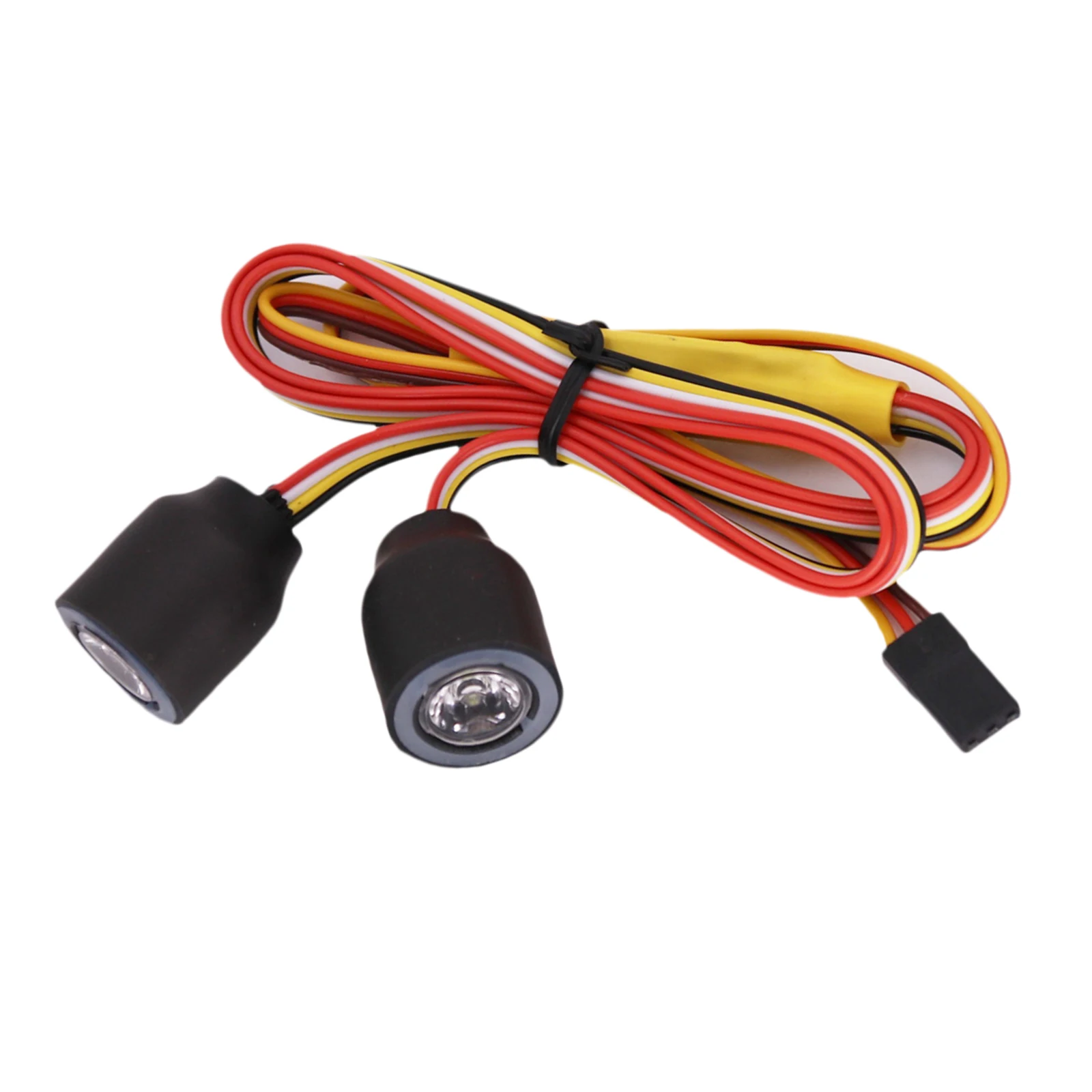 

RC 5-8V 2LEDs High Bright RGB Color Headlights 12 Mode Lamps for SCX10 TRX4 D90 90046 1/10 Scale RC Crawler Accessory