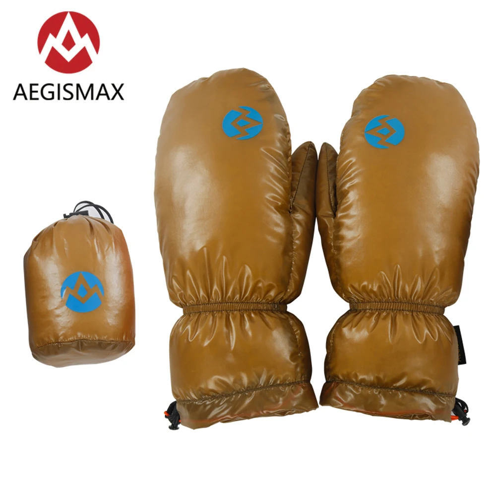 

Перчатки AEGISMAX пуховые унисекс, ультралегкие зимние с пальцами, плотные теплые варежки для кемпинга, пешего туризма, велоспорта