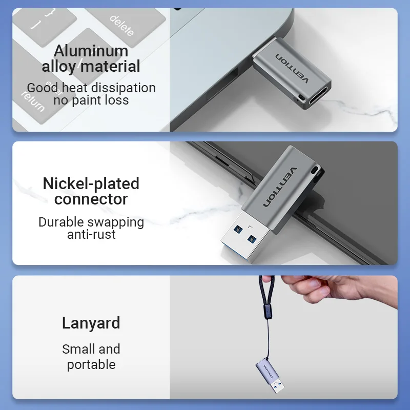 Vention USB C адаптер 3 0 папа к Type женский кабель для ноутбука Samsung Xiaomi наушники 1