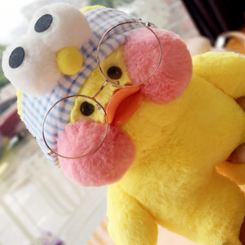 

Wearing Hyaluronic Acid Little Yellow Duck Doll Ducks Lalafanfan Ducks Plush soft Toys Ducks Doll Birthday Gift 30cm