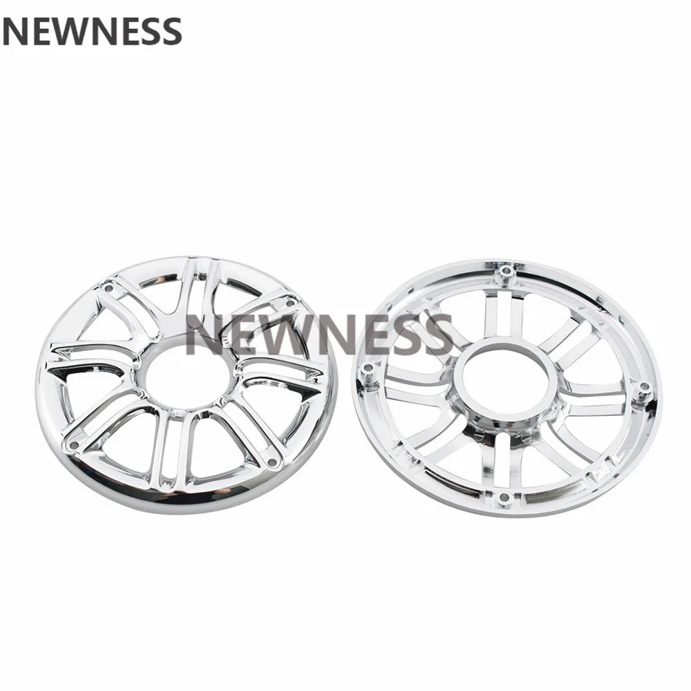 Хромированные круглые аудио стерео обрезные крышки для гриля обтекатель крышка