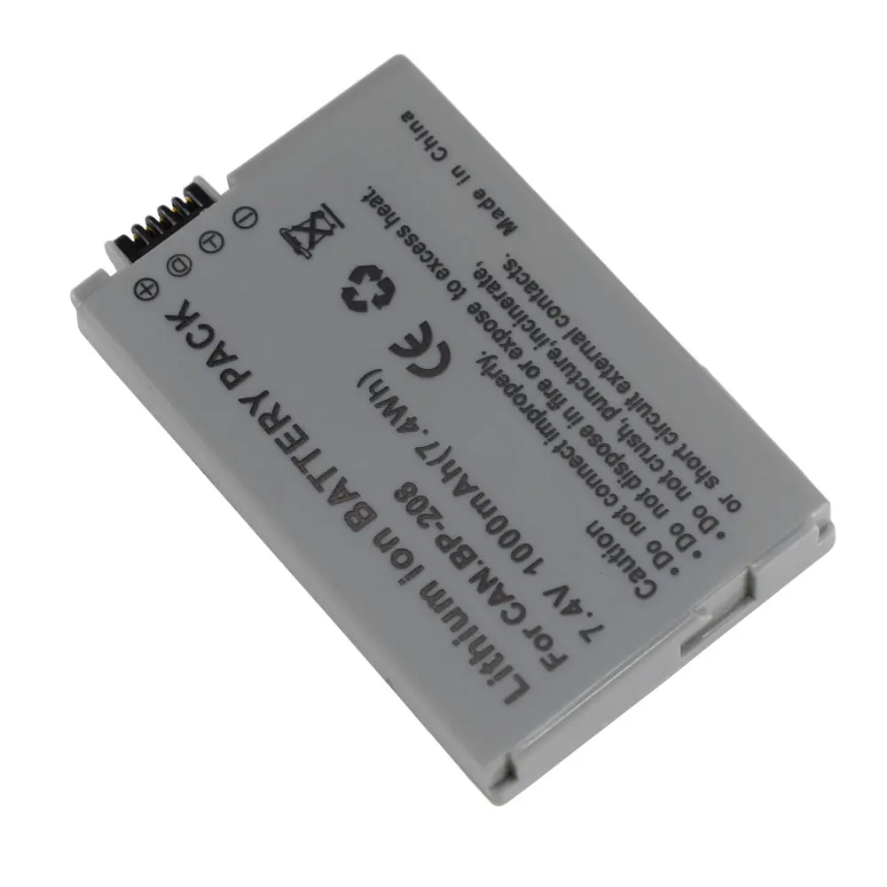 4X Батарея пакет для Canon BP 208DG 308 214 DC95 DC100 DC201 DC210 DC211 MVX430 MVX450 MVX460 MVX1Si|Цифровые