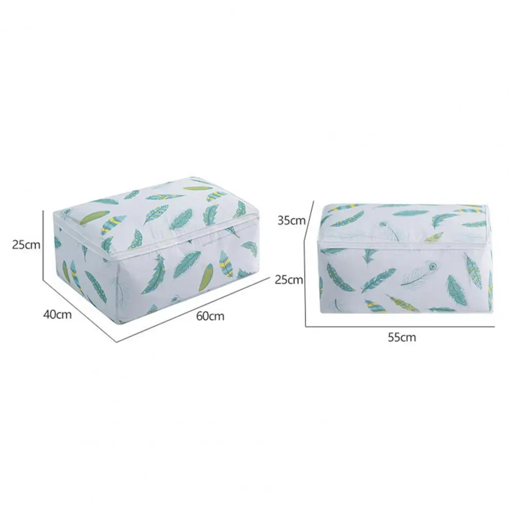 

New Style Durable Portable Bedding Bag Large Capacity Flower Pattern PVEA Home Wide Opening Bedding Holder for Bedroom