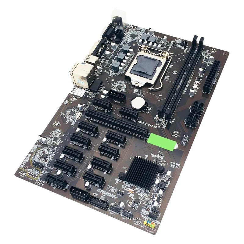 

Материнская плата JIAHUAYU BTC для майнера, 12 16X, графическая карта SODIM DDR4 SATA3.0, поддержка VGA, совместима с A08 21