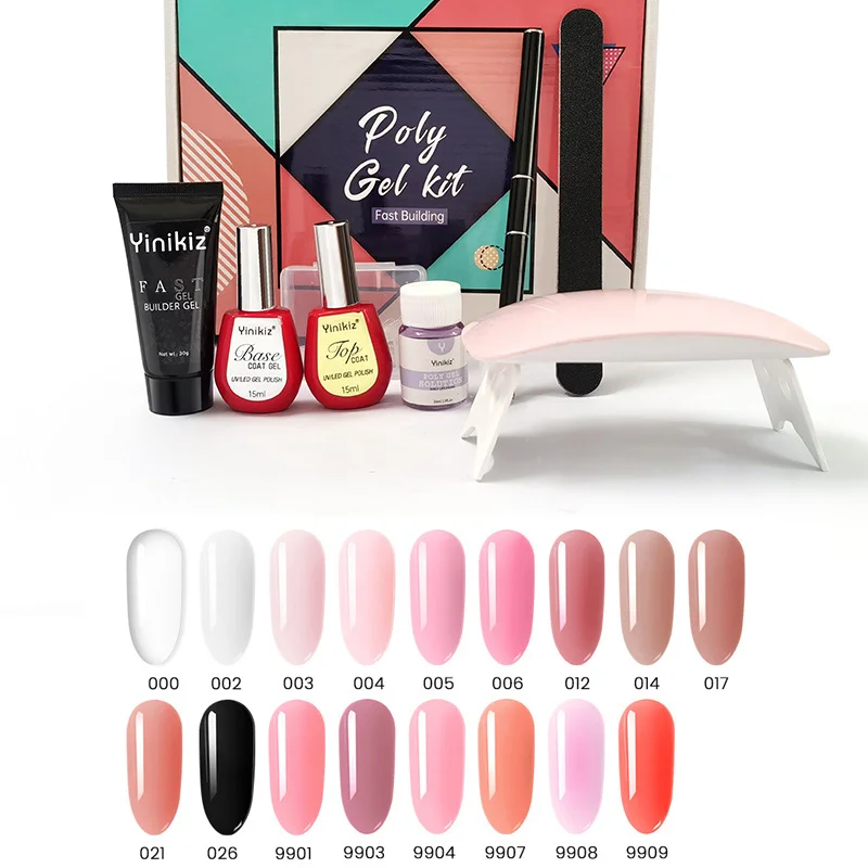 

Poly Extension Nail Gel Set Acrylic Gel Set Crystal Uv Builder UV Gel Quick Extension Nail Varnish Polish Gel Set Dropshipping