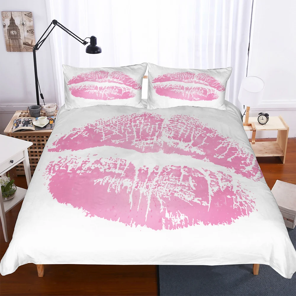 MEI Dream постельное белье один большой чистый рот пододеяльник набор простыня