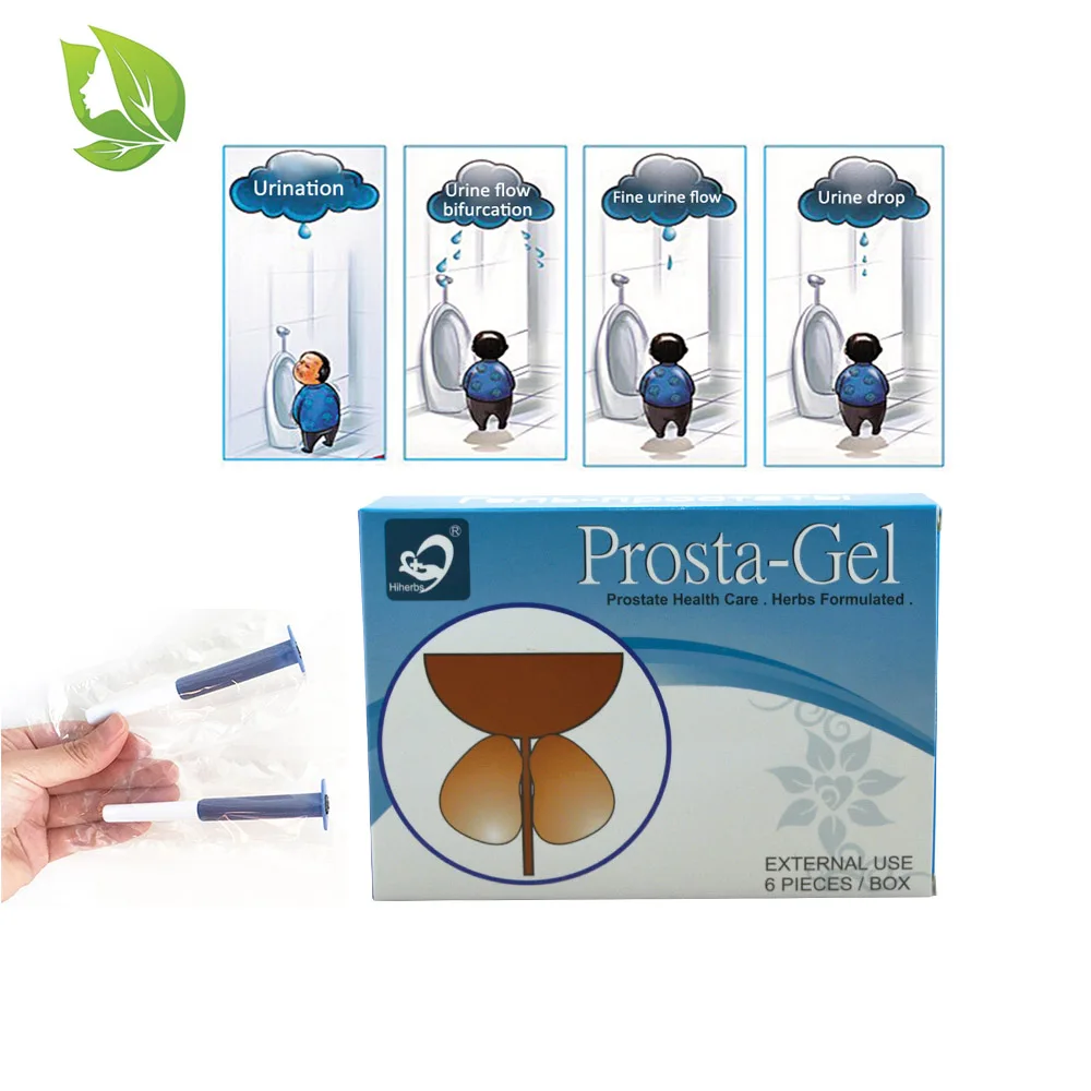 6 pcs/pack Prostatic Gel enlarged Prostate Massage urinary infection relief  painful urination