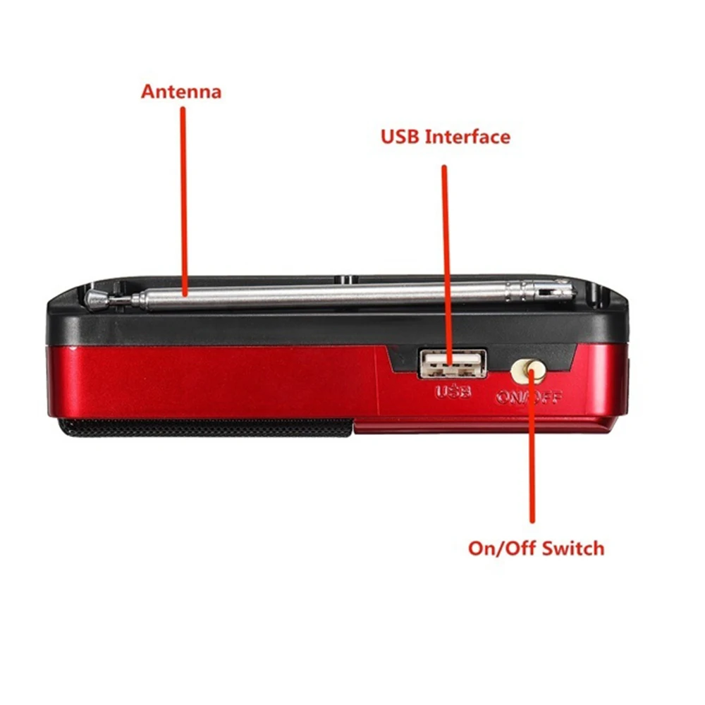 K11 FM Rechargeable Mini Portable Radio Handheld Digital USB TF MP3 Player Speaker | Электроника