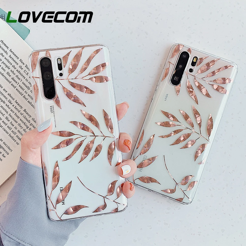 Чехол LOVECOM для телефона Huawei Mate 30 Lite P30 P20 Pro Nova 3 3i 4 5 мягкий чехол IMD с листьями и
