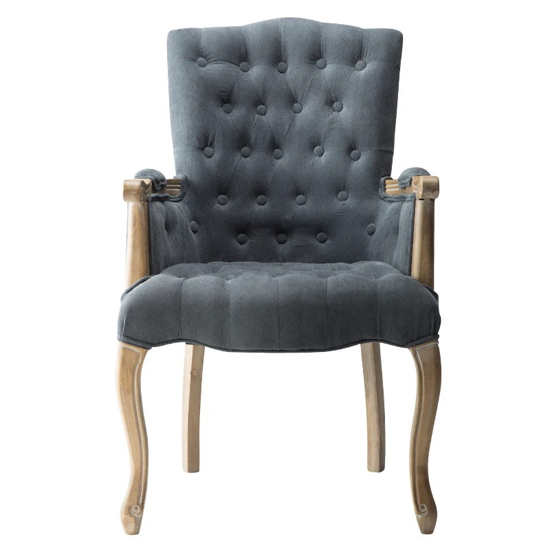 Американский твердый деревянный стул для учебы Ретро Старый европейский стиль