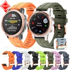 Ремешок силиконовый для наручных часов, быстросъемный браслет с пряжкой из розового золота 20 мм для Garmin Fenix 5 5S Plus 6X 6 6S Pro Smart Watch Easyfit