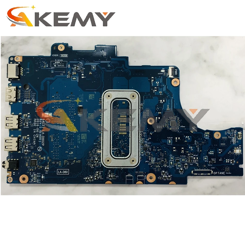 CN-02R3V9 02R3V9 057K0H 57K0H для DELL 15 5567 17 5767 ноутбук материнская плата BAL21 LA-D802P W/ Core i3