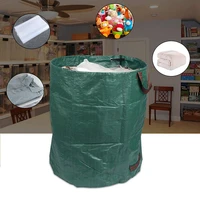 272l garden waste bag sack with handles pp polypropylene coated woven bag yard leaf weeds grass waterproof container storage