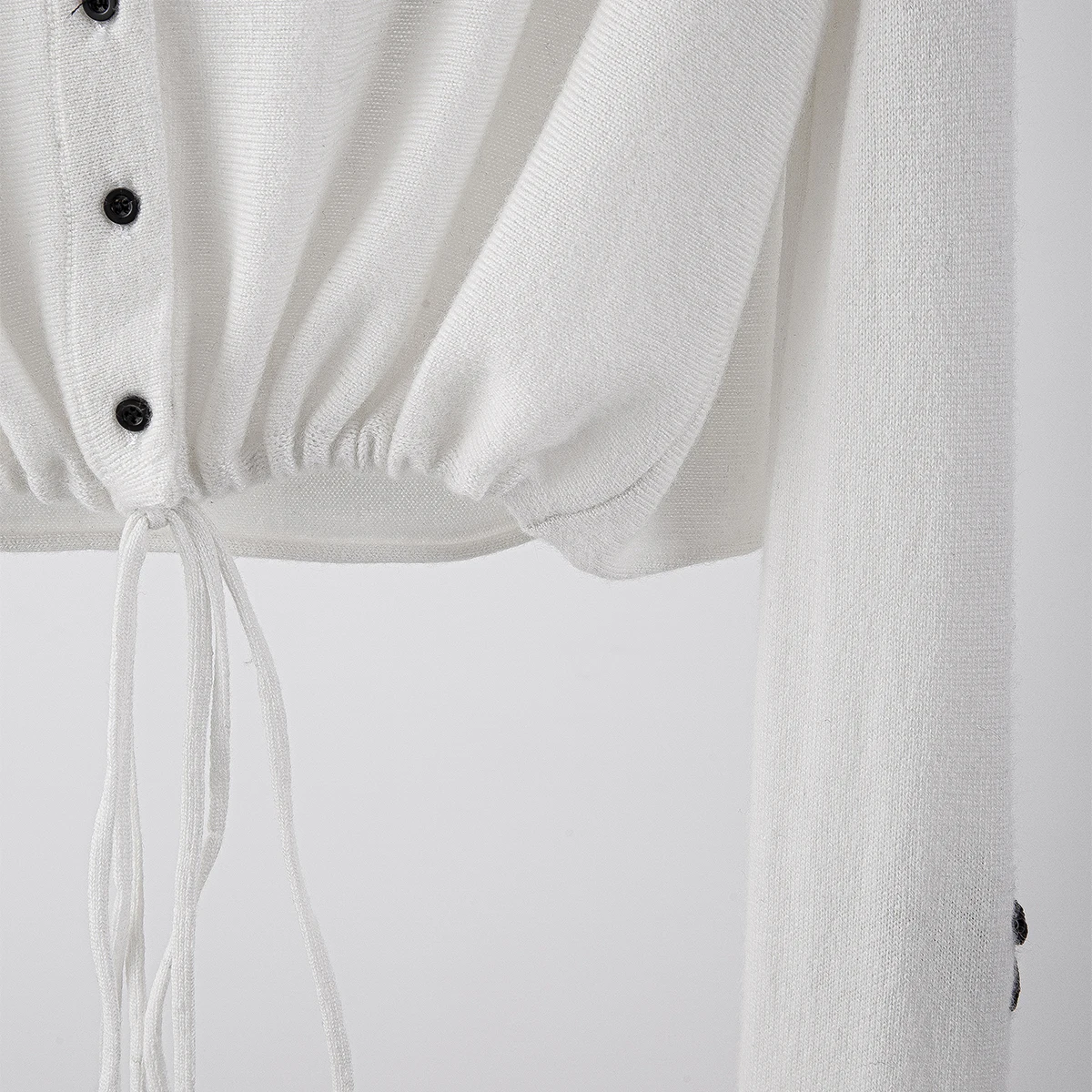 

DEAT 2021 new spring and autumn fashion women clothes round neck full sleeves black patchwork stringerpullover WP12900L