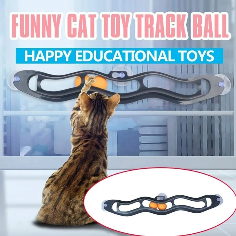 Пластиковая присоска игрушка для кошек игровой мяч аксессуары домашних животных