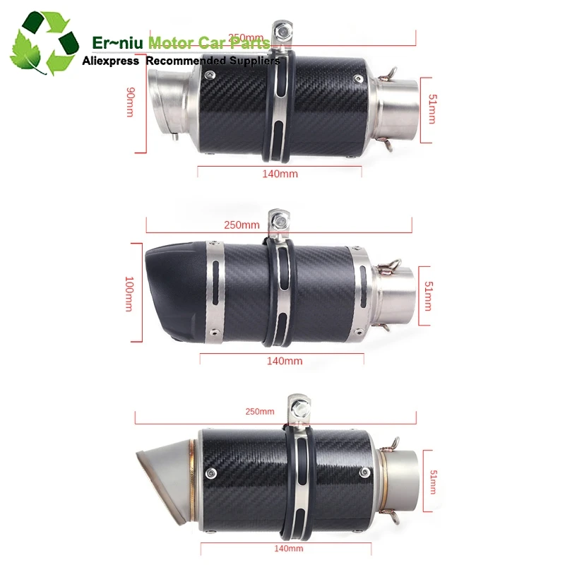 

PCX 125 150 Motorcycle Scooter Exhaust Muffler Full System Middle Pipe Slip-On Escape Fit For HONDA PCX125 PCX150