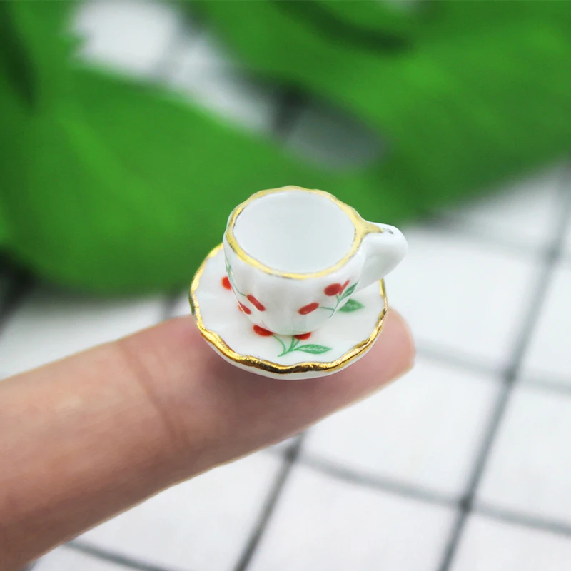 1/12 Миниатюрные аксессуары для кукольного домика миниатюрный набор керамических