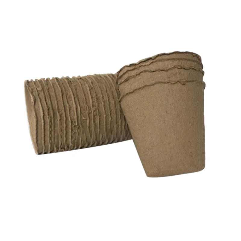 100 шт. биоразлагаемые Целлюлозные горшки для рассада растений растительный