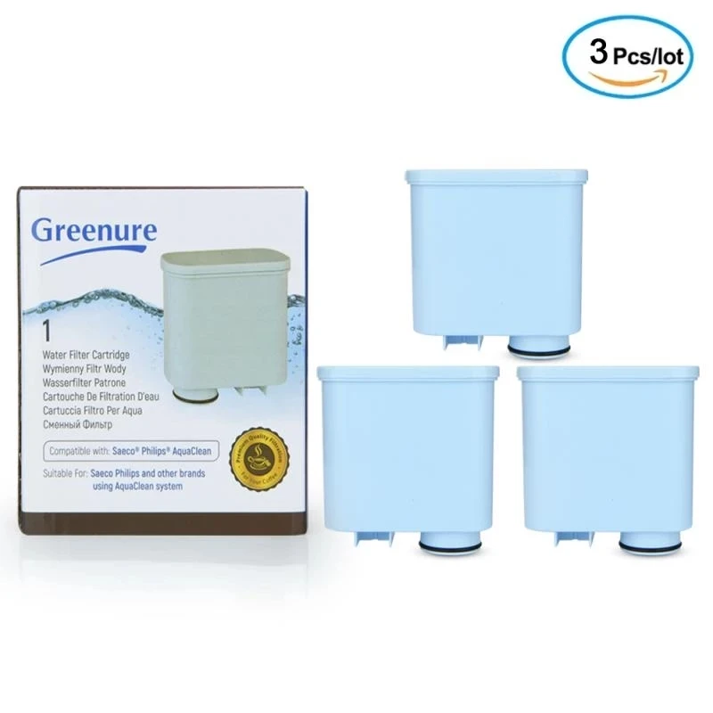 

Набор из 3 сменных фильтров для воды для кофемашины CMF009, подходит для Philips Saeco AquaClean CA6903/ 10/00/01/22/47