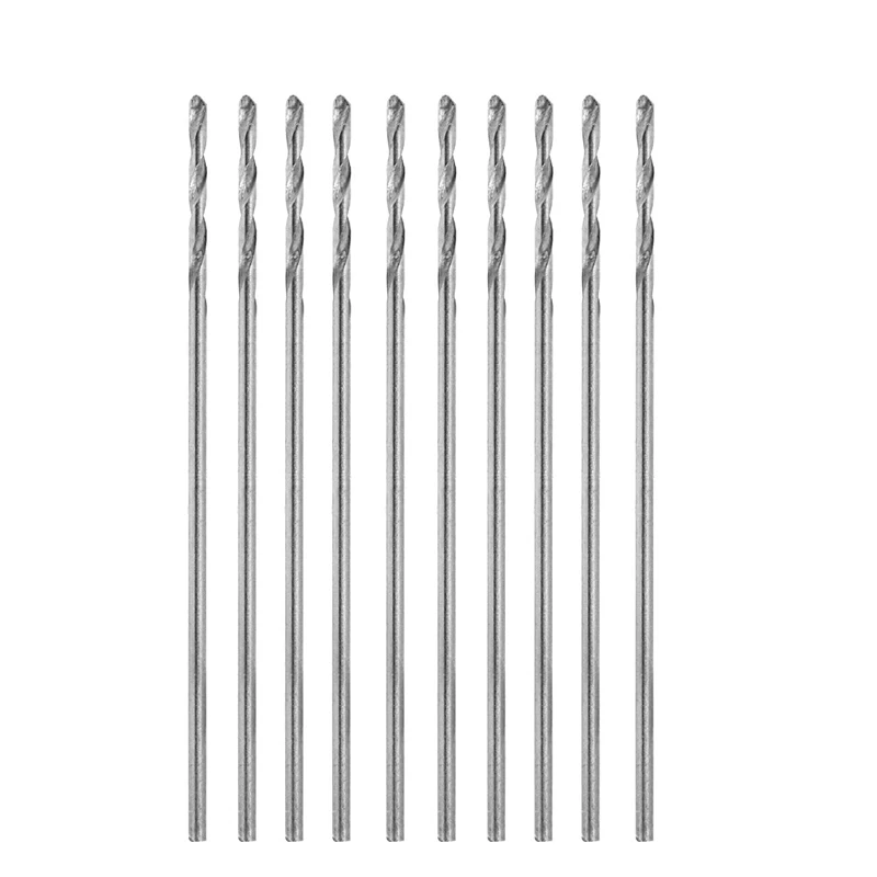

Multifunction 10 Pcs Tiny Micro HSS 1.0mm Straight Shank Twist Drilling Bit
