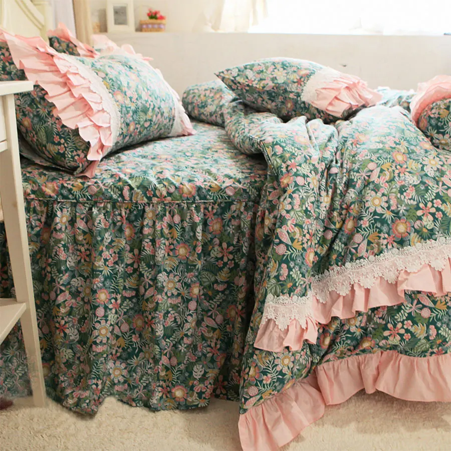 Комплект постельного белья принцессы розовая роза двухспальная двуспальная