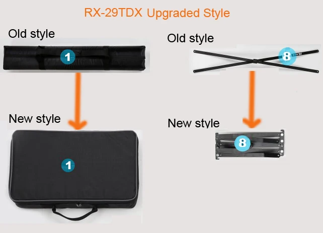 FalconEyes RX-29TDX 100W рулон гибкий светодиодный коврик заполняющая световая панель двухцветная 3000 K-5600 K CRI95 для фото видео фотографии CD50 T06 Y