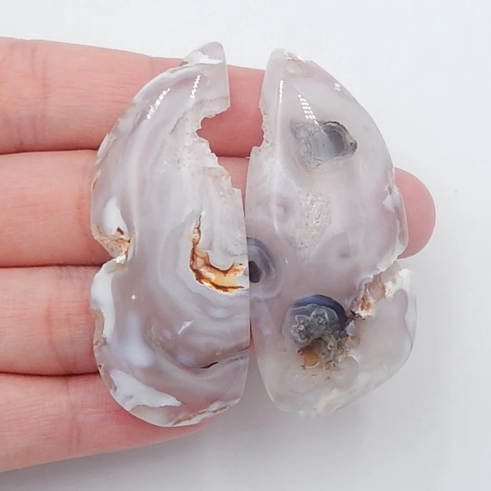 Новинка серьги Nugget с бразильским Агатом и кристаллом полудрагоценные камни