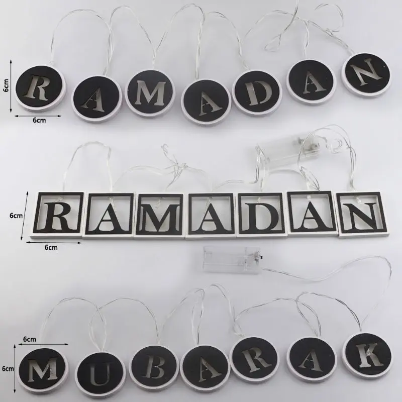 

Eid Mubarak Decoration LED String Light Night Lamp Hanging Ramadan Islamic Party Eid Mubarak Decorative String Lights Ramadan Ka