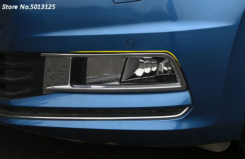 Автомобиль ABS Хром Передняя противотуманная фара Крышка лампы Отделка противотуманной фары лампа тень рамка украшение для Volkswagen VW Touran