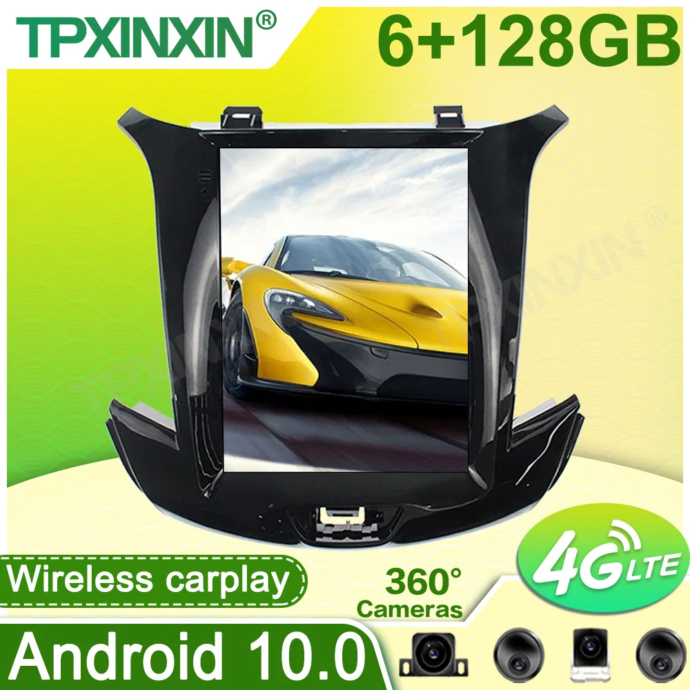 

6 + 128G Android 10,0 для Chevrolet Cruze 15-18 Carplay автомобильная стереосистема GPS-навигация автомобильное радио мультимедийный плеер