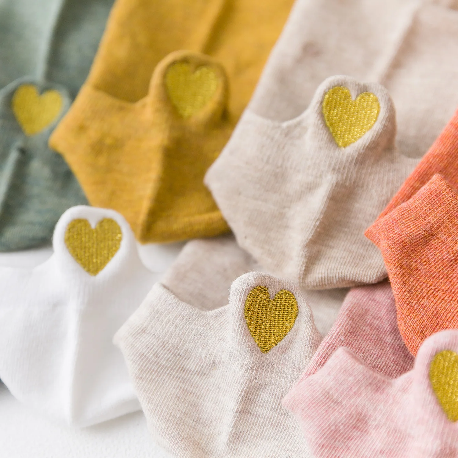 

Fashion Socks Woman 2019 New Spring 5 Pairs Ankle Girls Cotton Color Novelty Women Fashion Cute Heart Casual Funny Sock