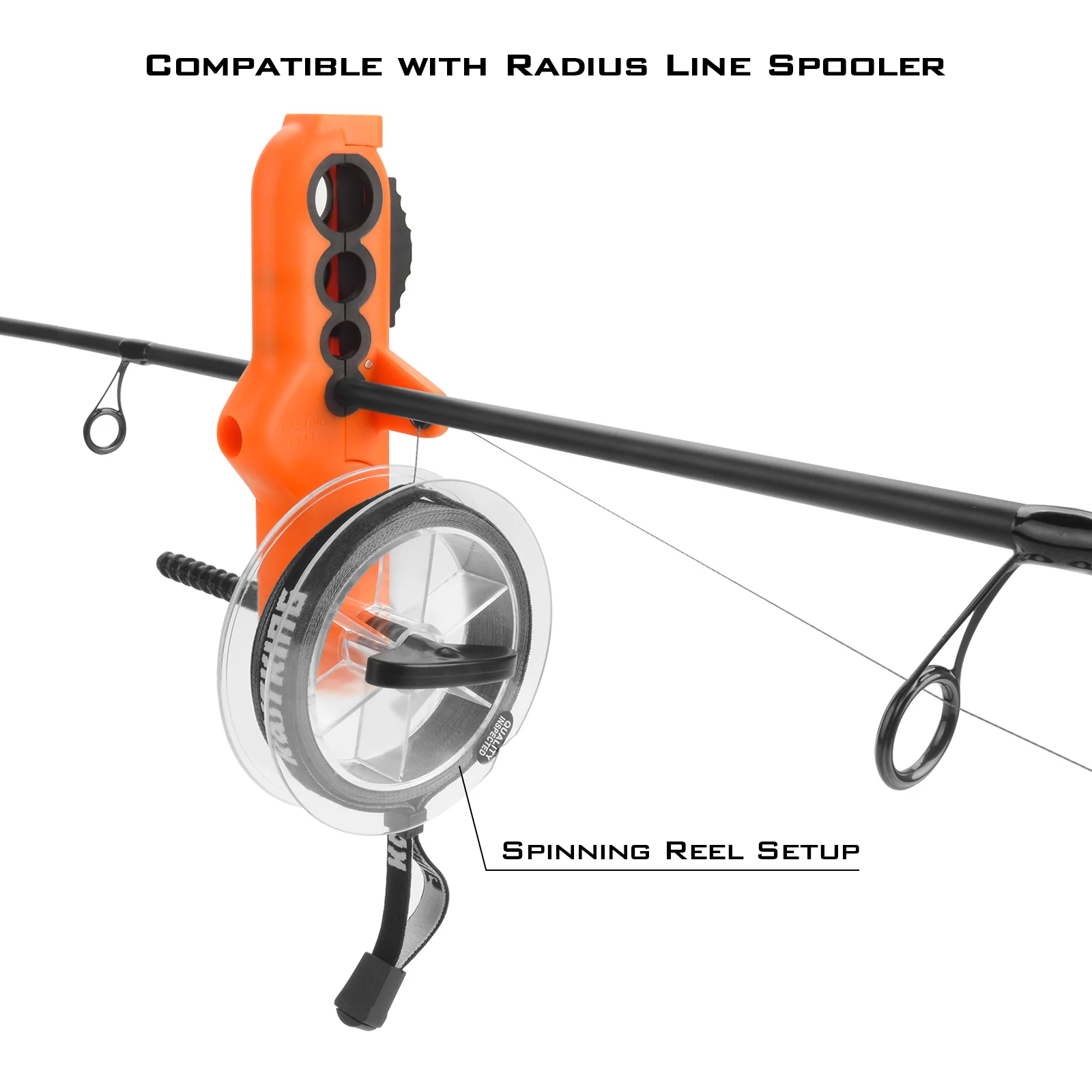 KastKing Radius Line Spooler Компактная прочная ABS рыболовная леска инструмент для спиннинга