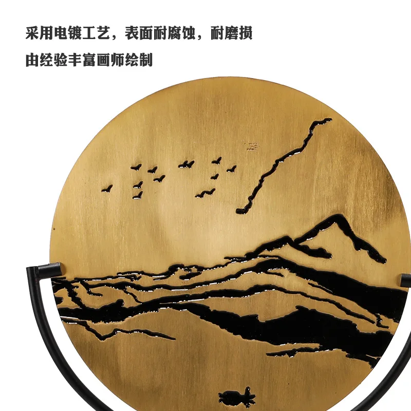 

Light Luxury Iron Decoration Metal Living Room Home Soft Decorative Artwork Decorations for Home