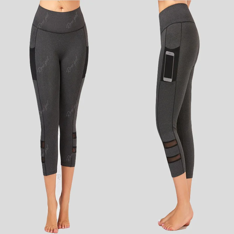 Женская стрейчевая спортивная одежда размера плюс для фитнеса однотонные штаны