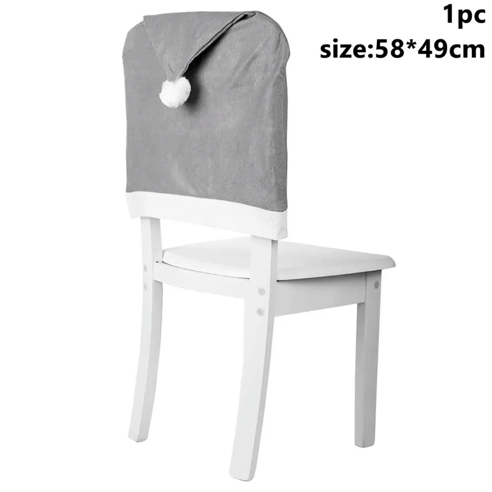 Chair Cover 1 Taoup 1 шт. мультяшная Рождественская Подарочная коробка Упаковка металлические рождественские украшения Декор для дома Noel Navidad Санта Клаус рождественские Вечерние - Цвет: Chair Cover 1