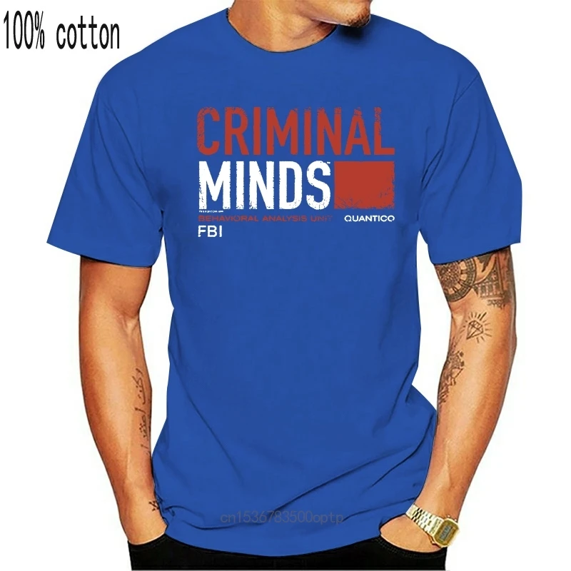 Таможня напечатала Мыслить как преступник с надписью ФБР (FBI) Мужская футболка