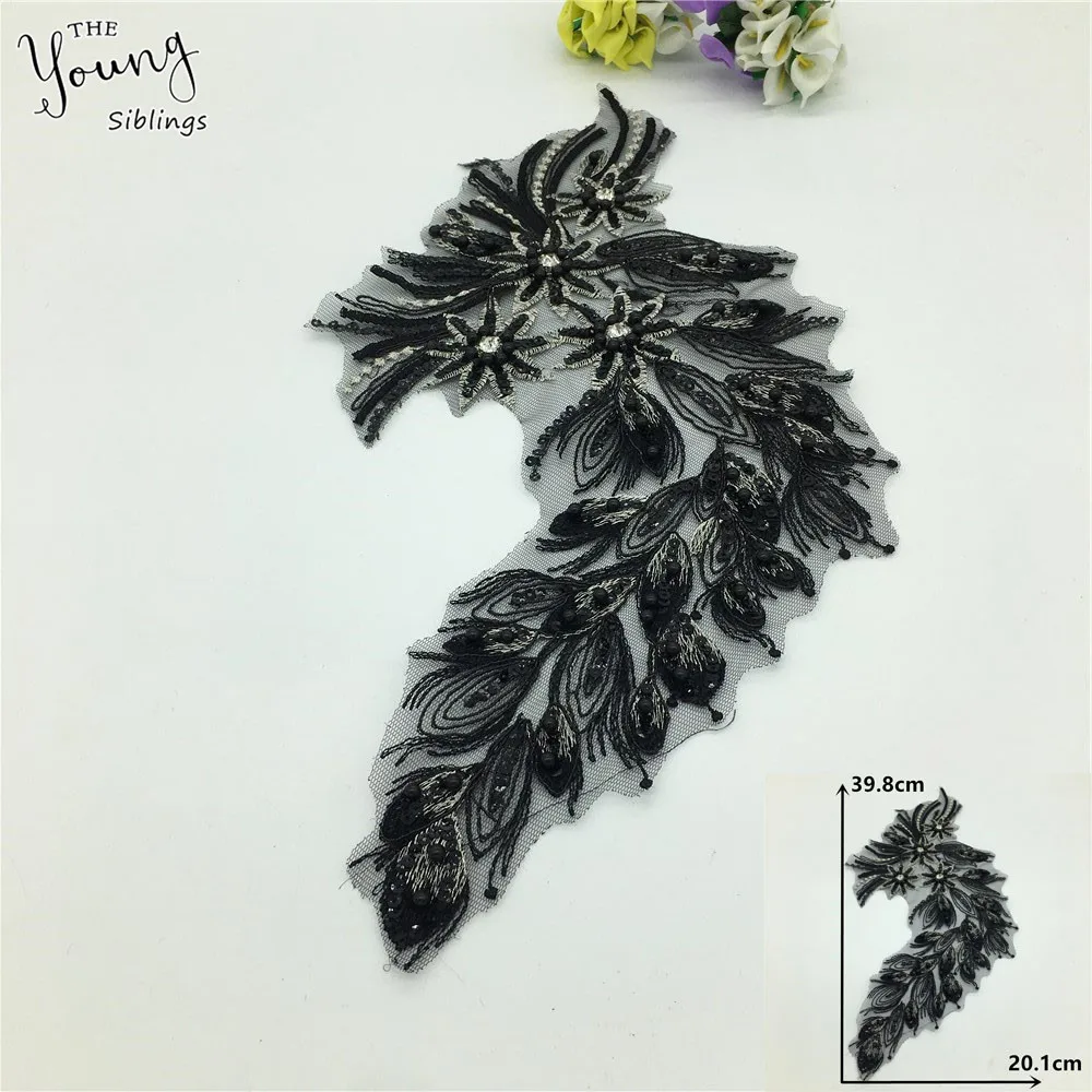 Вышивка ABS поделки из жемчуга кружевной воротник стразы одежда дизайн шеи DIY