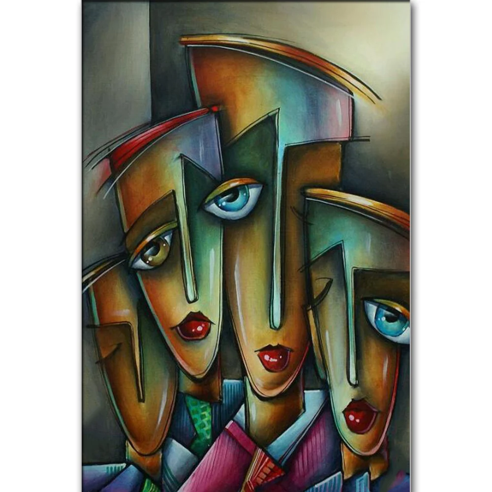 

Round drill Emeroidery diamond rhinestone painting cross stitch diamond mosaic woman face Colorful Abstract art